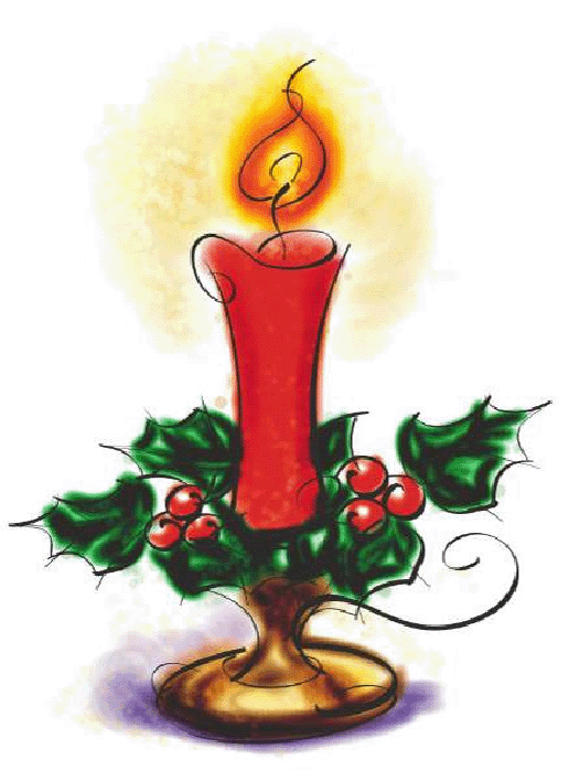 clip art christmas candle - photo #11
