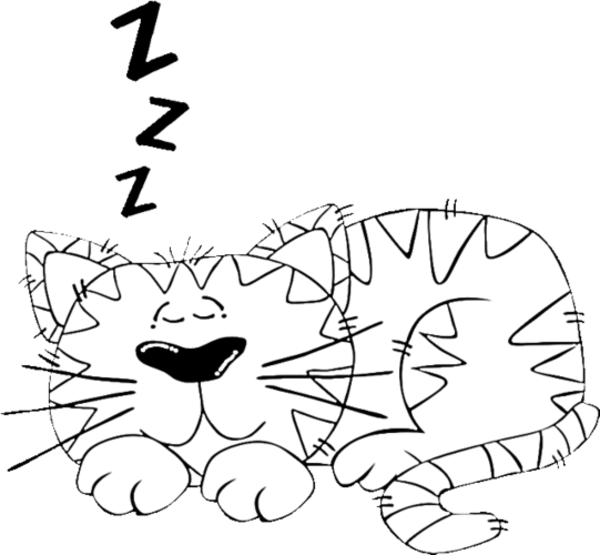Unique Cartoon Cat Coloring Page For Kids Coloring Pages For Kids