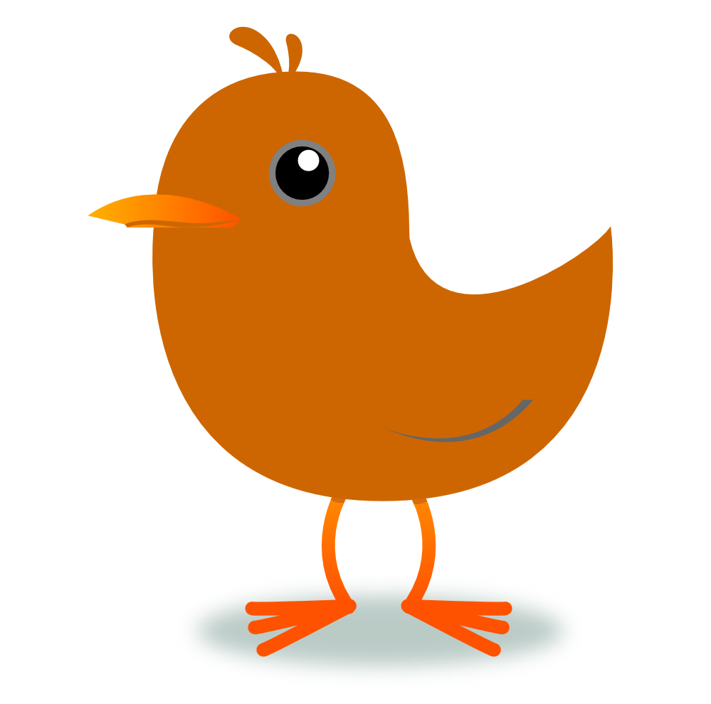 Tweet Twitter Bird Dark Orange 3 xochi.info dingle scallywag ...