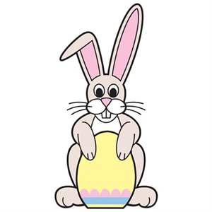 Rakuten.com - Advanced Graphics 669 Easter Bunny With Egg Sign ...
