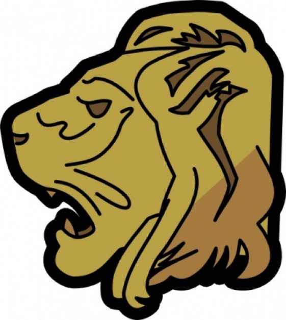 Lion Head clip art | Download free Vector