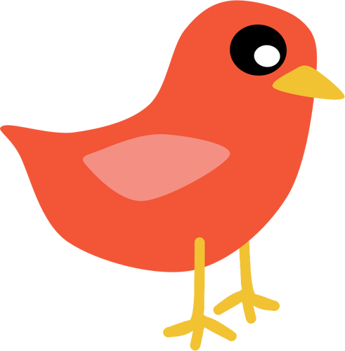 Red cardinal bird vector clip art | Public domain vectors