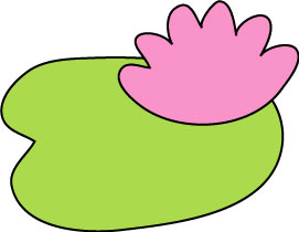 Cartoon lily pad clipart