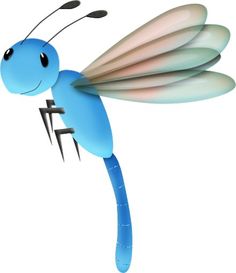 Cute and tiny little cartoon dragonfly. | dragonflies ...