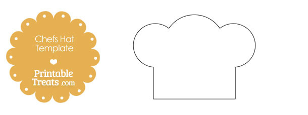 Printable Chefs Hat Outline — Printable Treats.com
