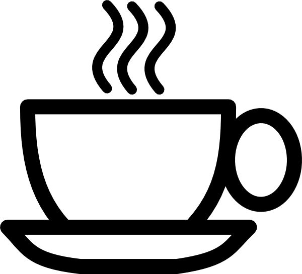 Clipart coffee cup and saucer