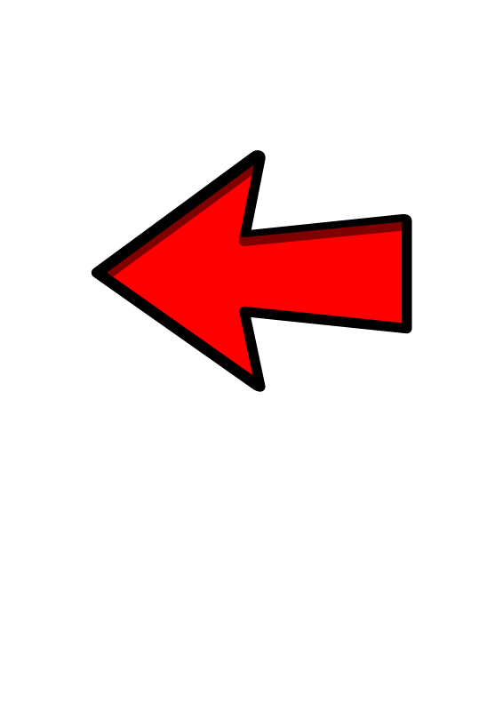 Free Clipart: Red Arrow Left Pointing | Objects | symbolicM
