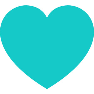 Tiffany blue heart clipart
