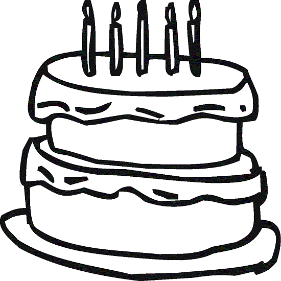 Printable Birthday Cake Coloring Pages | Coloring Me