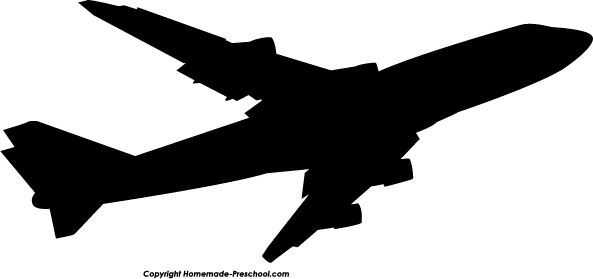 Clip Art Airplane Silhouette Clipart