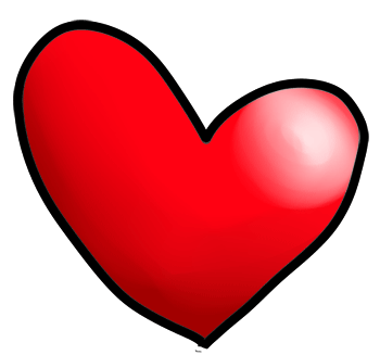 Cute valentine heart clipart