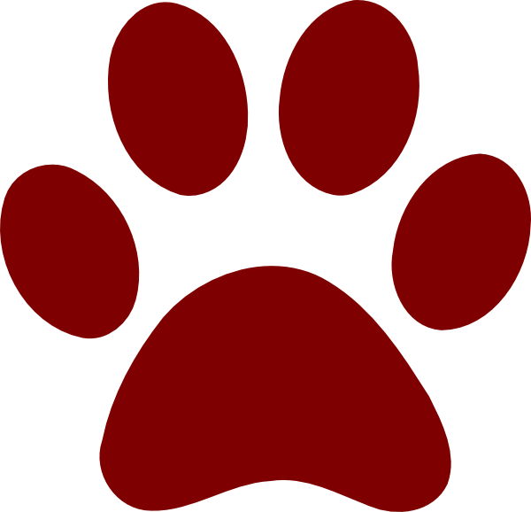 Yellow Paw Prints Clipart - The Cliparts