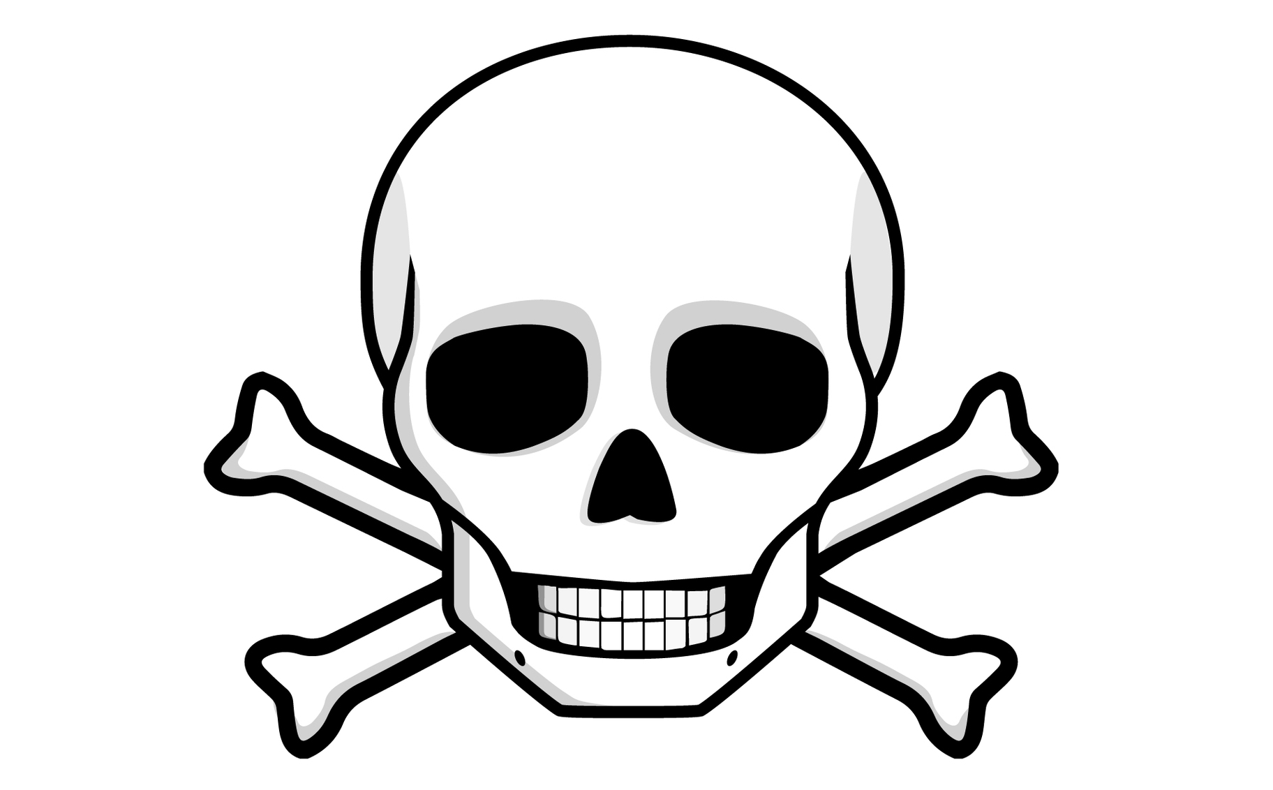Skull And Bones Vector Clipart - Free to use Clip Art Resource