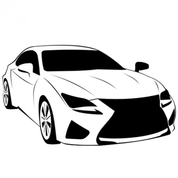 Luxury car Toyota vector illustration Vector | Free Download
