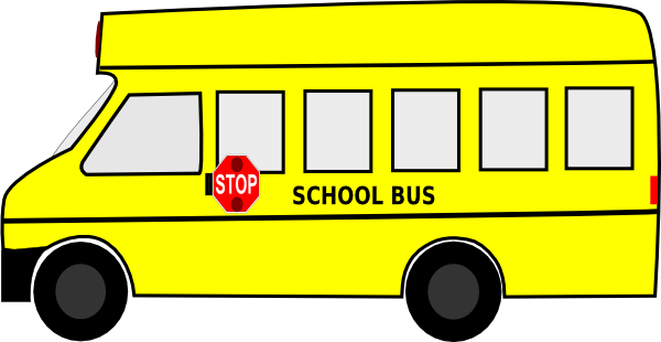 Cartoon school bus clipart