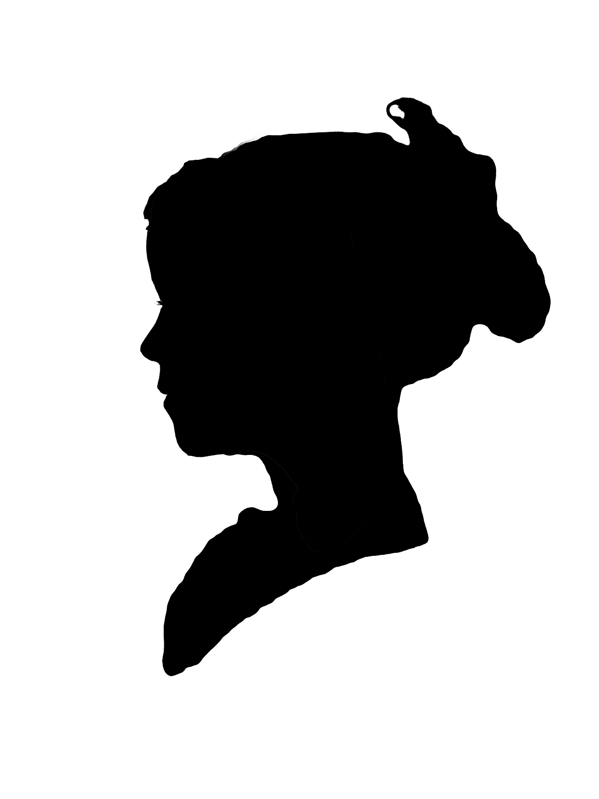 Colonial family clipart silhouette