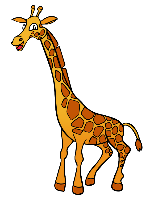 Giraffe cartoon clipart