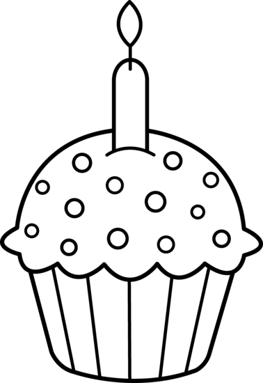 Clipart cupcake outline