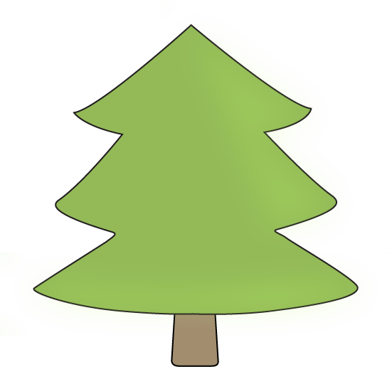 Pine Tree Outline Clipart - Free Clipart Images