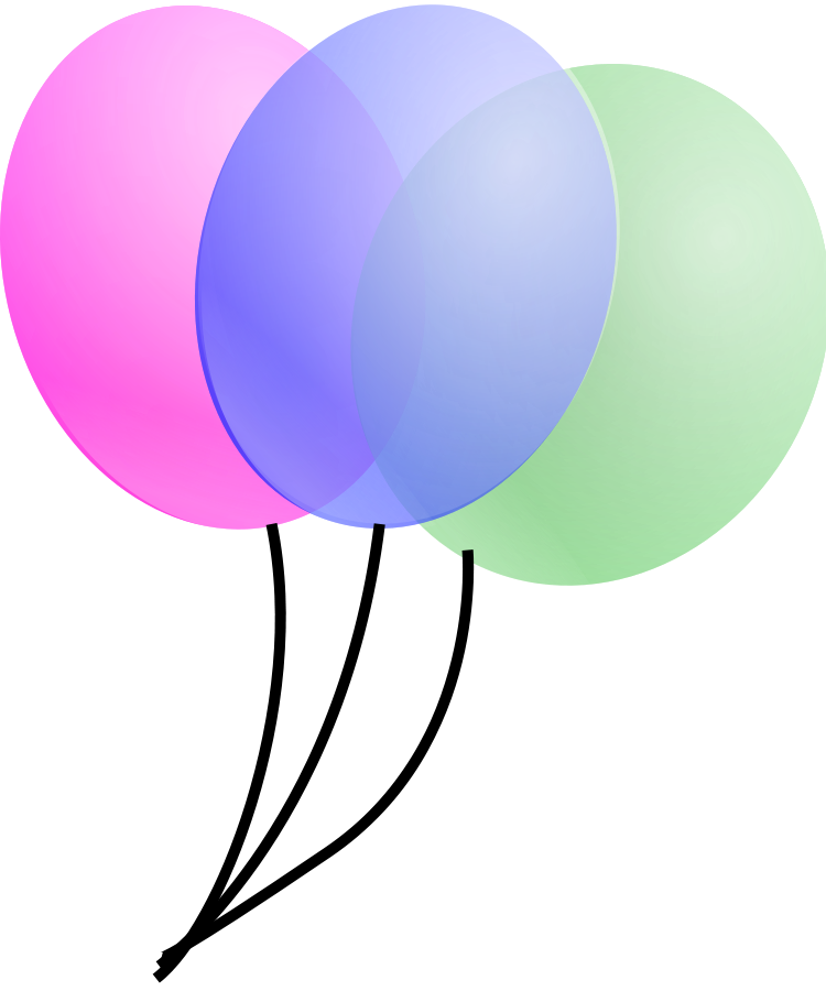 Balloons clip art vector