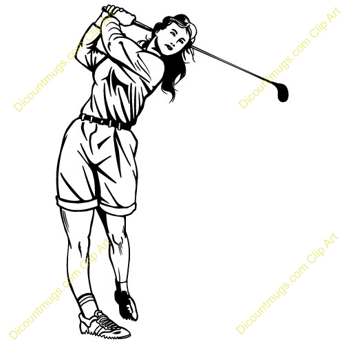 free ladies golf clip art - photo #49
