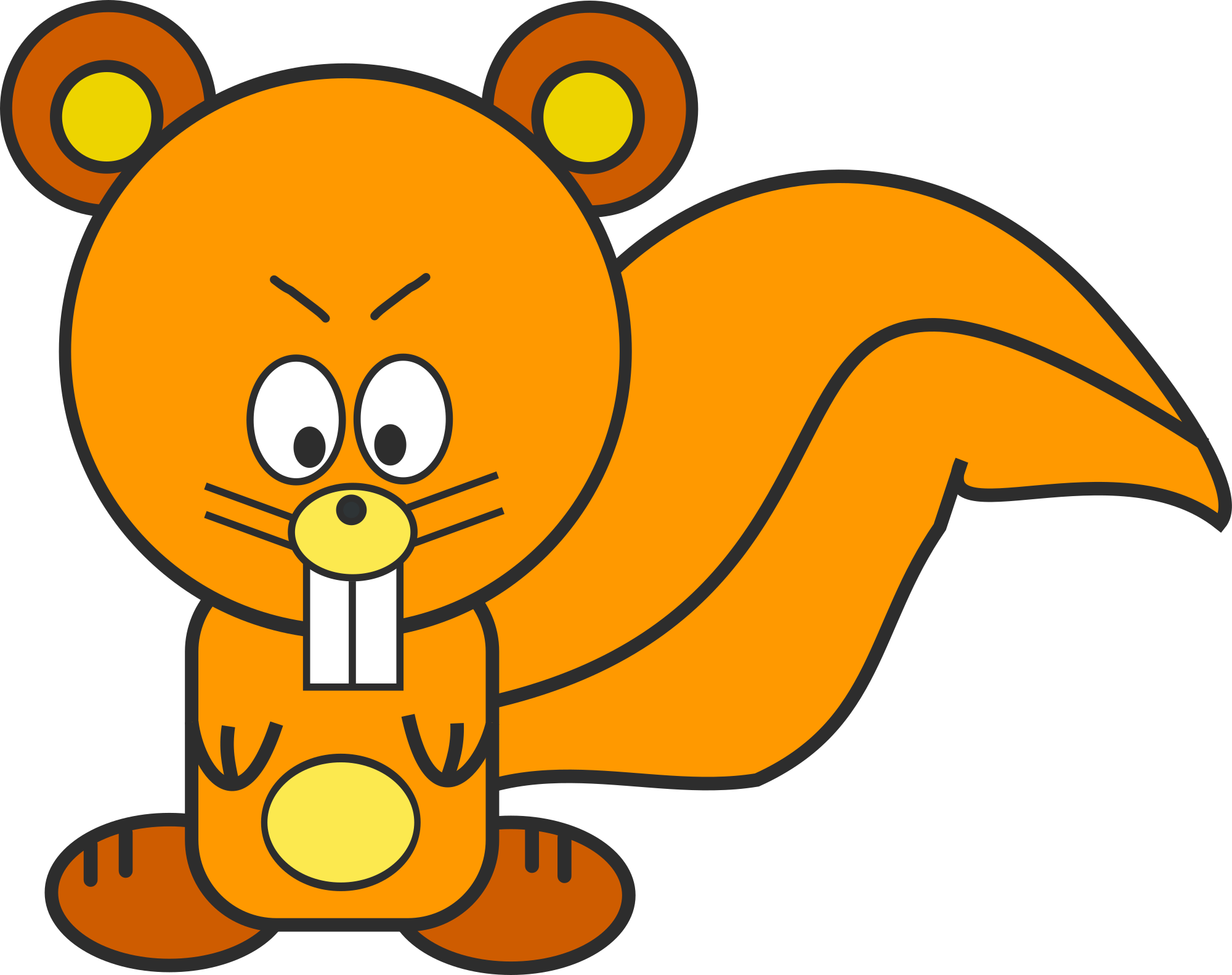 Cute squirrel with acorn cartoon clipart clipart - Clipartix