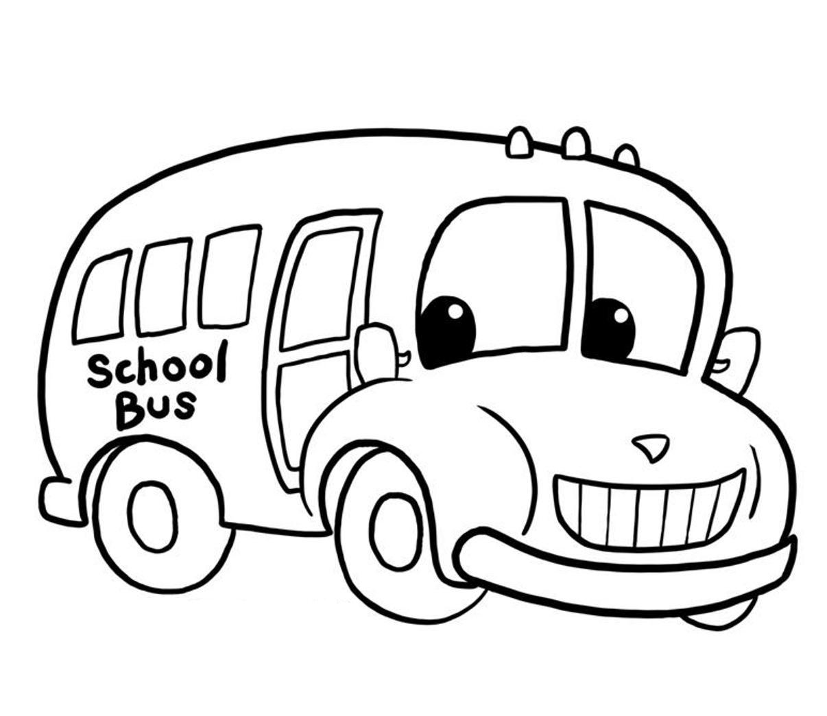 Bus coloring pages to download and print for free