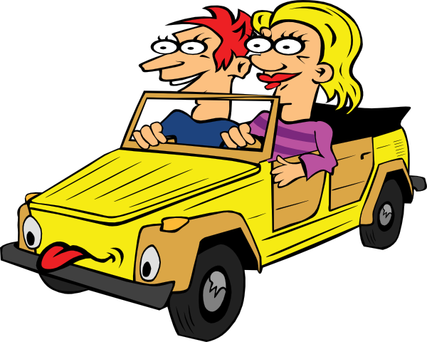 Funny Driving Clipart