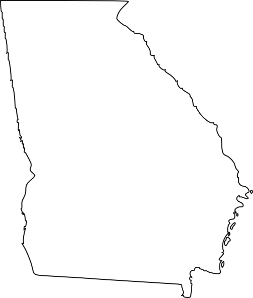Best Photos of State Of Georgia Outline Printable - Georgia State ...