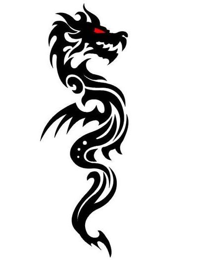 Tribal Dragon Tattoo 3