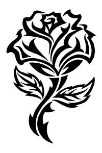 Tribal designs, Rose drawing tattoo and Design