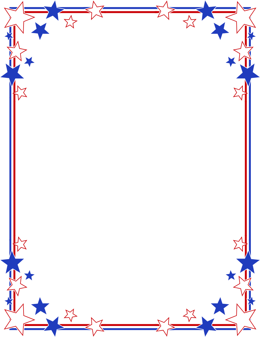 Clipart of image png patriotic frames bordered with stars and ...