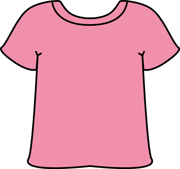 Kids pink shirt clipart