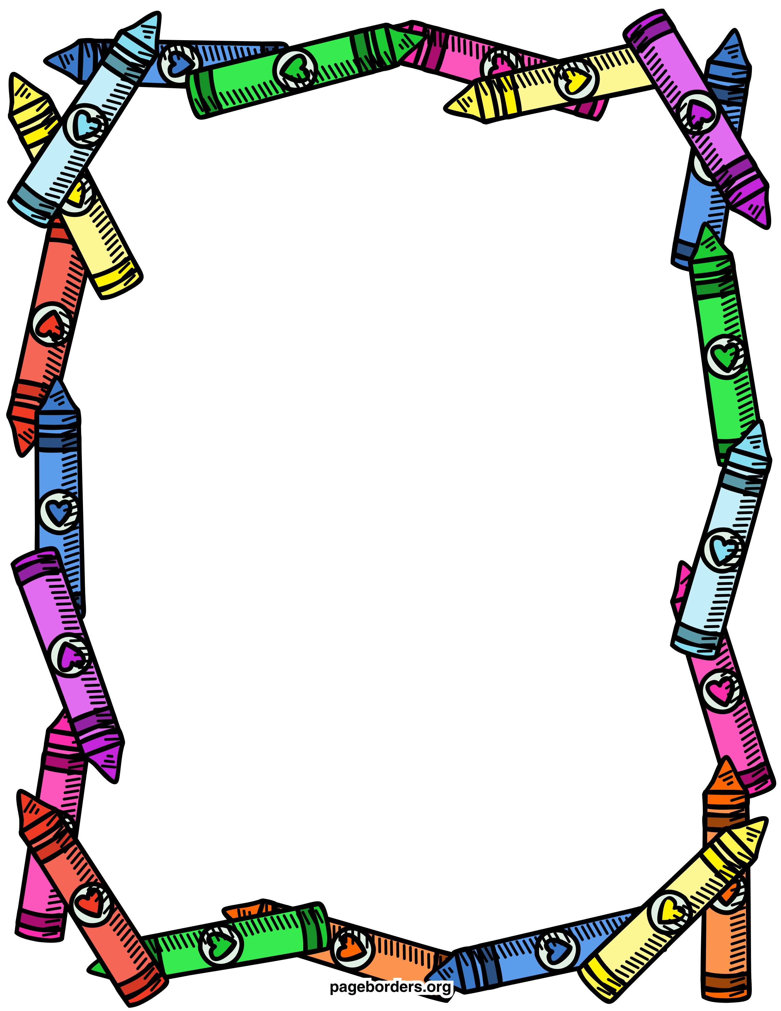 Clipart frames for word