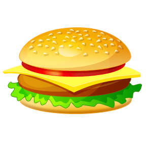 Hamburger burger clipart free clipart image #7703