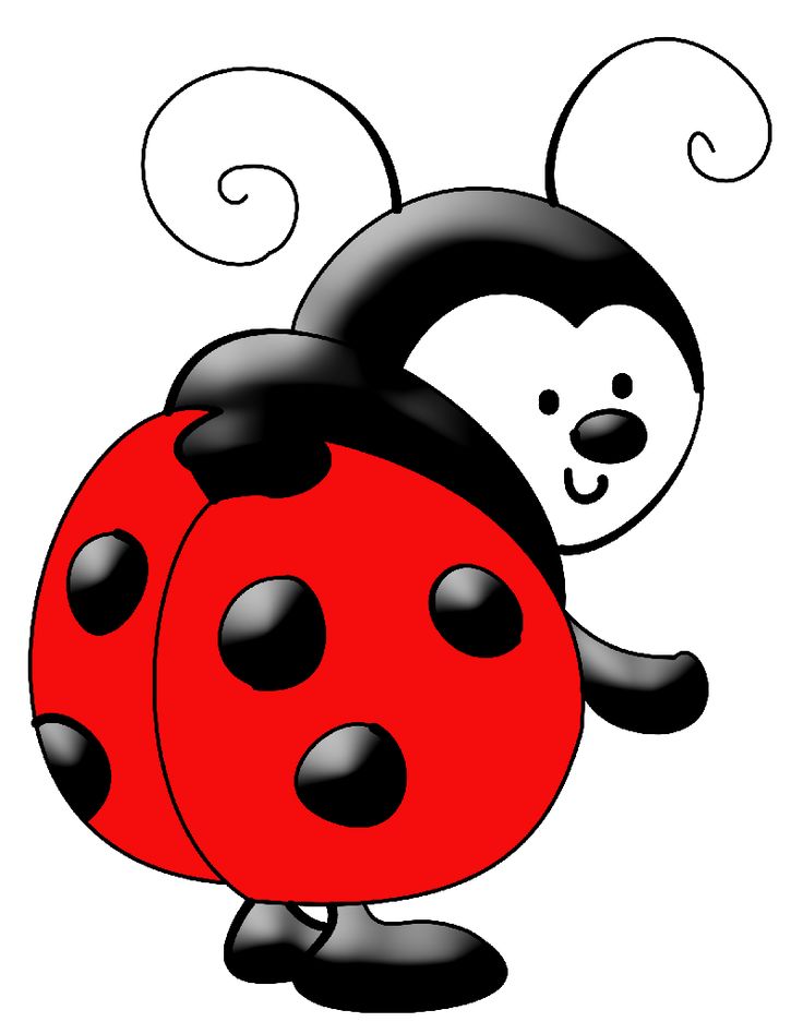 Cute cartoon ladybug clipart