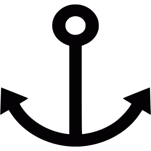 Black anchor 3 icon - Free black anchor icons