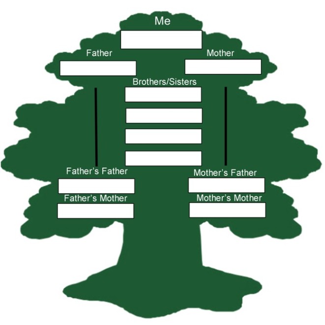 Printable Fill In Family Tree - ClipArt Best