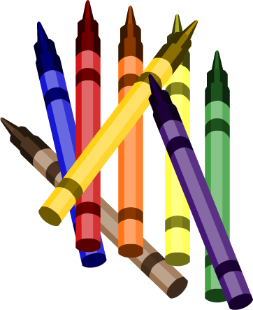 Crayons cartoon clipart