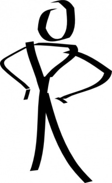 Stick Figure Man Clipart
