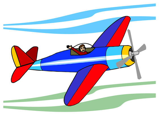 Free animated airplane clipart