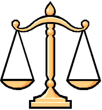 Justice scales clipart