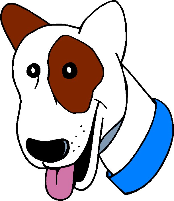 Dog face cartoon clipart