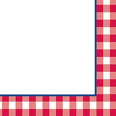 Red Checkered Tablecloth Border - ClipArt Best