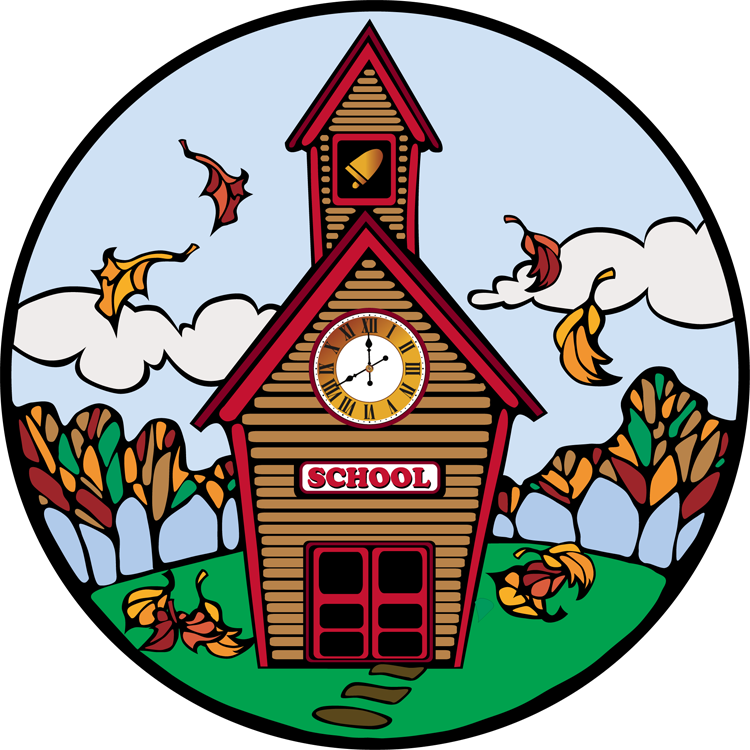 Fall back to school clipart