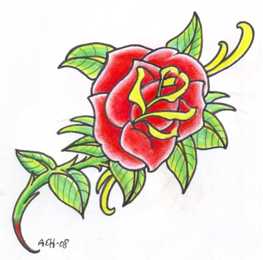 old red rose tattoo design tattoobite com old red rose tattoo design tattoobite com