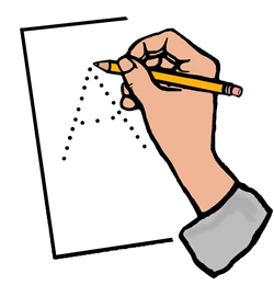 Hand Tracing Letter Clip Art - Free Clipart Images