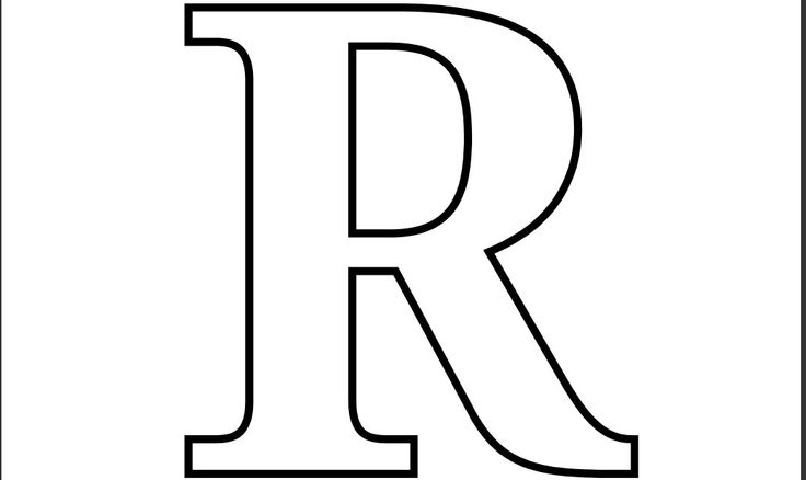 Clipart letter formal r