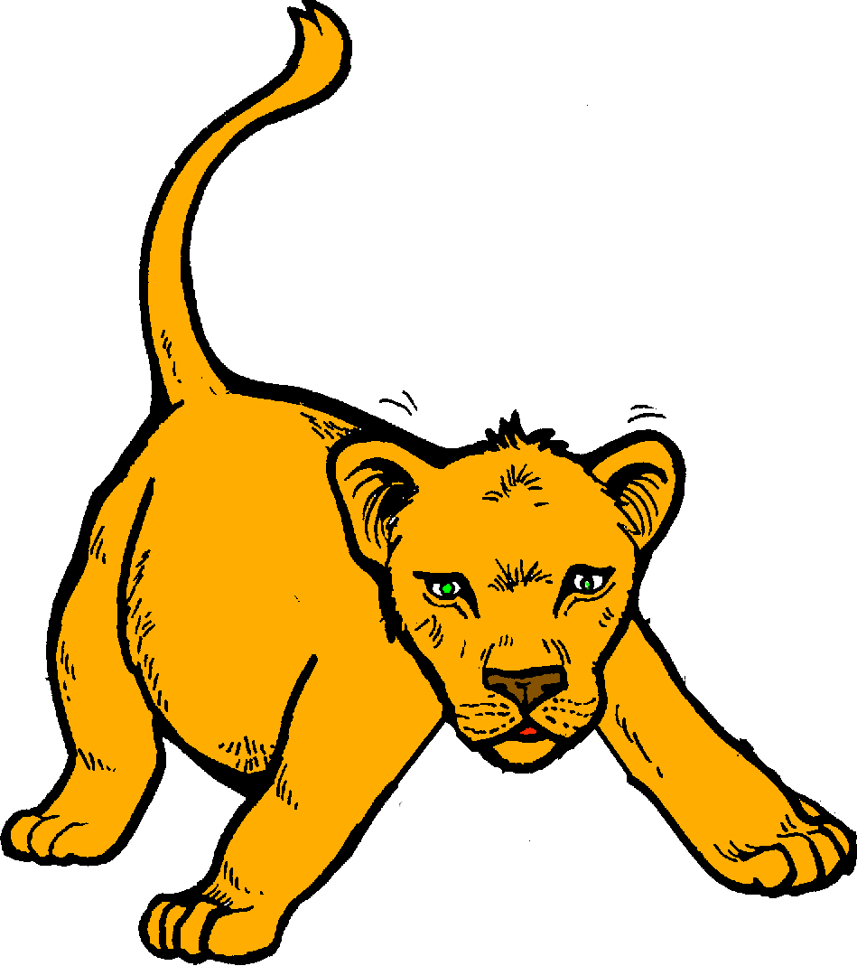 Lion cub clipart images