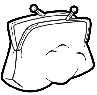 Purse Outline - ClipArt Best